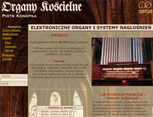 Tablet Screenshot of organy.com.pl